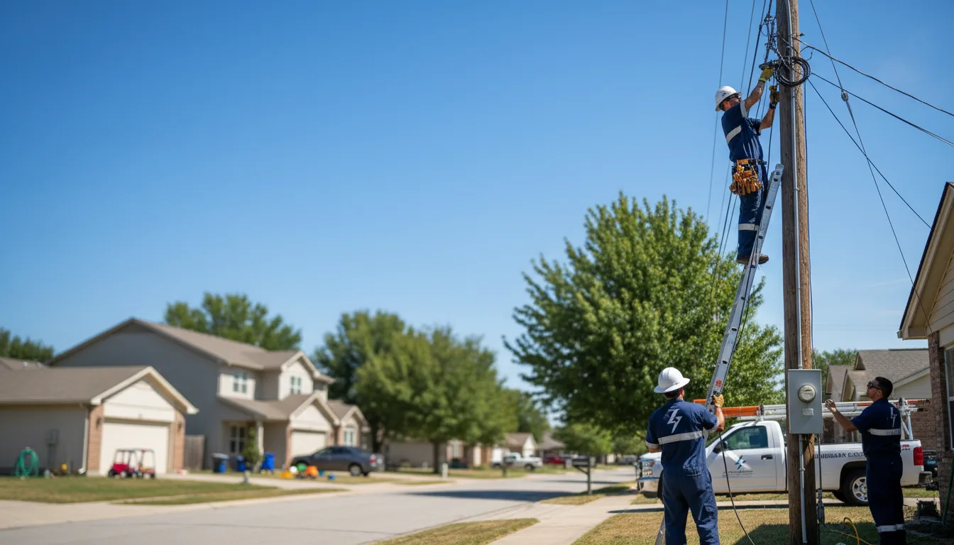 Residential electrician providing installation services in Sour Lake, TX